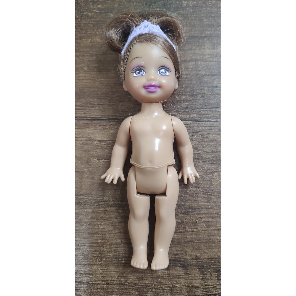 Mattel Kpelly Doll Brown Hair Purple Eyes NUDE Purple Crown D54
